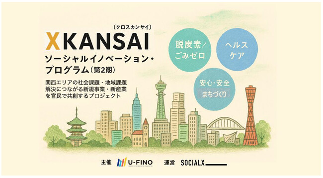 XKANSAIソーシャルイノベーション・プログラム 社会課題を解決する民間事業者からの提案公募を開始！