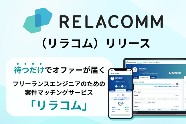 新サービス「RELACOMM(リラコム)」ローンチのお知らせ