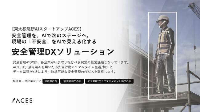 ACES、現場の不安全をAIで見える化する「安全管理DXソリューション」の提供を開始