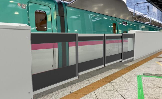 新幹線東京駅にホームドアを導入します