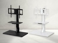 もう、テレビの高さに悩まない　「電動昇降テレビスタンド」2タイプを10月中旬に発売