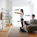 最大48cmの昇降幅で目線の高さに合わせて視聴 最大48cmの昇降幅で目線の高さに合わせて視聴