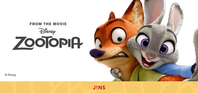 毎日に寄り添う、最高の“バディ”になるアイウエア「JINS / Disneyモデル」より『ズートピア』デザイン10月9日（木）発売