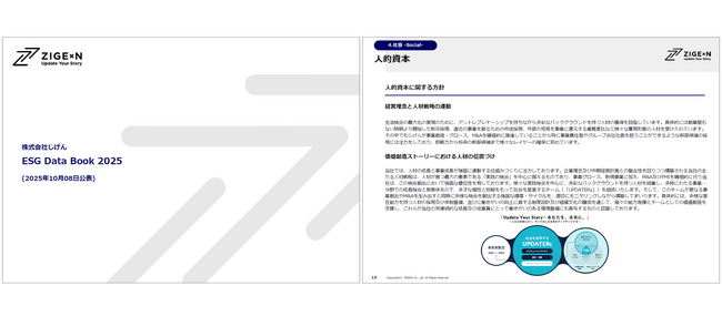 じげん「ESG Data Book 2025」発表のお知らせ