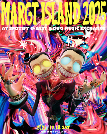 「BEAMS CULTUART」が音楽×映像の祭典『MARGT ISLAND 2025』をサポート。“架空の企業”をテーマにした限定販売のオフィシャルコラボTシャツも登場。