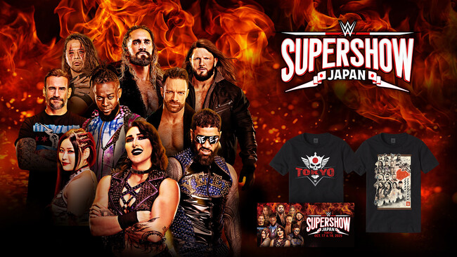 WWE来日記念オフィシャルグッズが10月10日より販売開始!
