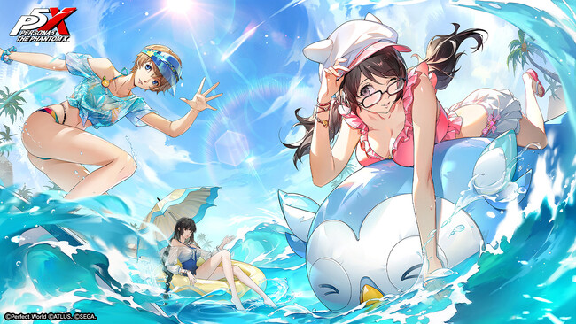 『ペルソナ５: The Phantom X』の夏はまだまだ続く！水着姿の怪盗団との特別なイベント “夏だ！水着だ！SEA TIME！後編”を開催！