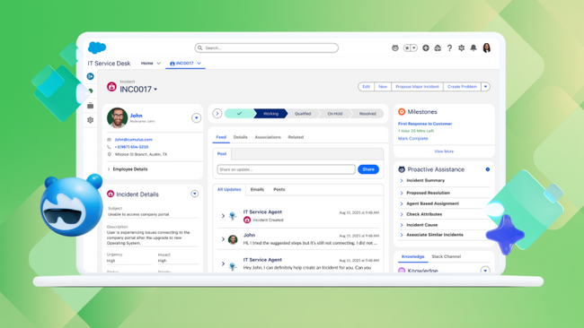 Salesforce、「Agentforce IT Service」を発表　企業のIT業務を自動化し、24時間対応の会話型サポートで生産性向上とコスト削減を実現