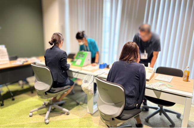 社員向け健康測定会を実施 ― 木更津市健康推進課が出張で来所、職場の健康意識と活力を向上