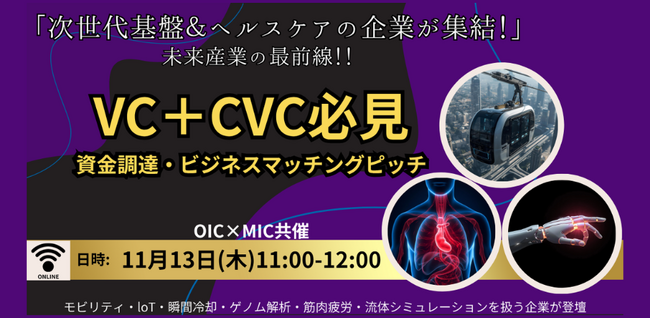 イチ押しユニークなスタートアップが登壇。資金調達＆ビジネスマッチングイベント開催