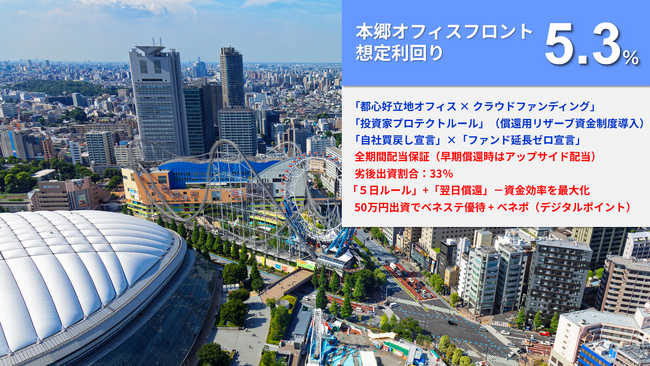 新ファンド『らくたま29号（本郷オフィスフロント）』のお知らせ