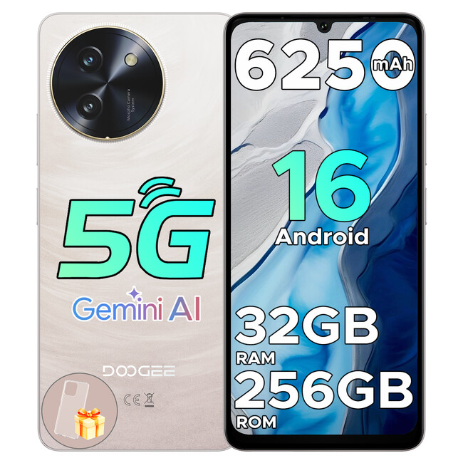 Android 16 × Gemini AI 搭載スマホ登場！5G対応 DOOGEE Note59 Pro が今、超お得セール中