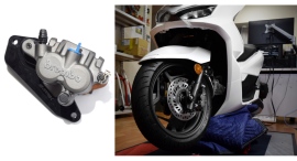 純正ディスク対応!PCX(JK05)専用 brembo片押し2POTキャリパーサポートを新発売 純正ディスク対応!PCX(JK05)専用 brembo片押し2POTキャリパーサポートを新発売