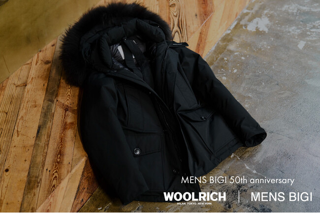 MEN'S BIGI 50周年記念──WOOLRICH別注アークティックパーカを10月18日（土）一斉販売開始