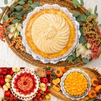 【キル フェ ボン】実りの秋を感じる洋梨、リンゴ、柿とチョコレートのハーモニー「秋のフルーツを味わうショコラタルト」