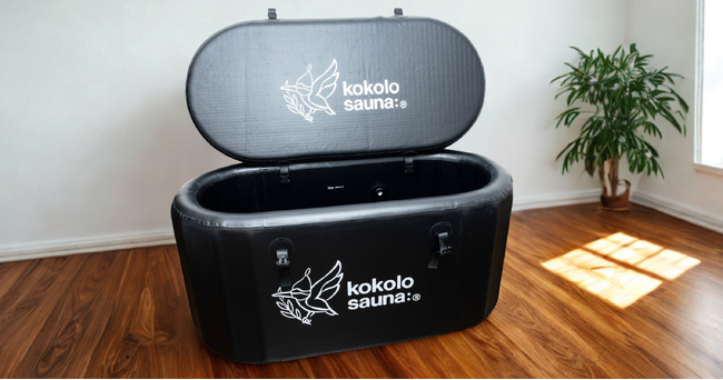 空気でふくらむゴム製水桶 × コンセント接続で3℃まで冷える kokolo sauna(R)がチラー水風呂を新発売