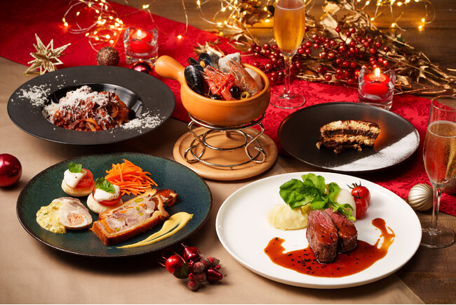 【Pizzeria LAVAROCK 仙台】カジュアルに楽しめる、華やかなクリスマスディナーコース　～乾杯スパークリングワインで始まる、特別な夜のシェアスタイル～