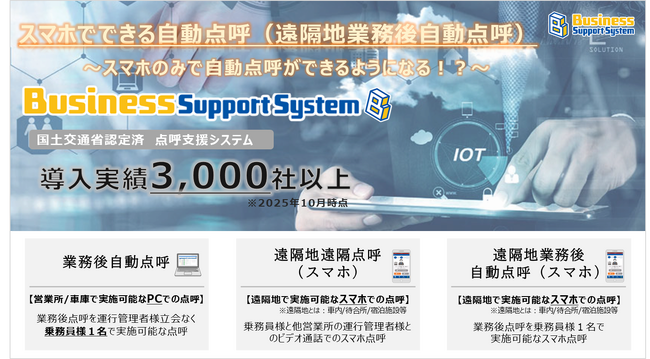 【運送事業者様向け必見】ついにスマホで自動点呼ができる!?