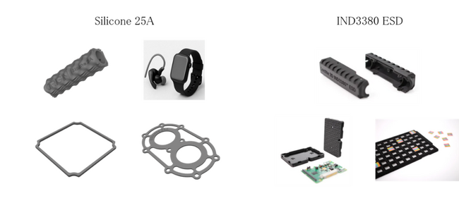 ストラタシス3DプリンターOriginシリーズ用新材料「Silicone 25A」「IND3380 ESD」取り扱い開始