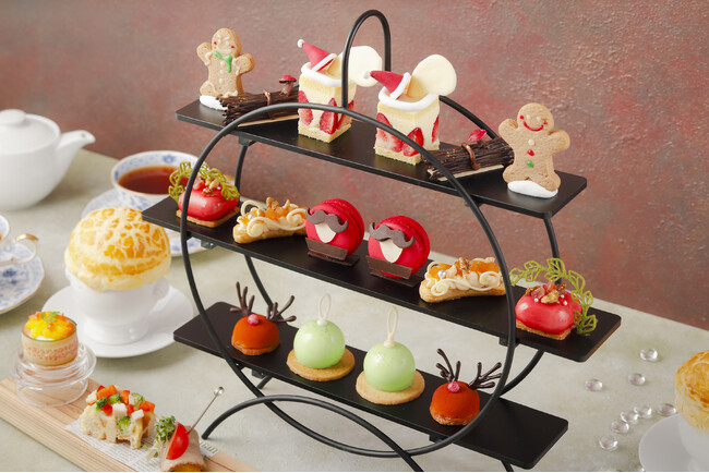 琵琶湖マリオットホテル見た目にも楽しいクリスマススイーツが並ぶアフタヌーンティー「Christmas Afternoon Tea」を発売
