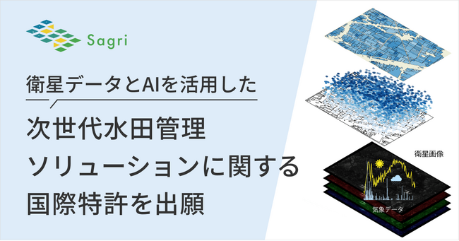 サグリ、衛星データとAIを活用した次世代水田管理ソリューションに関する国際特許を出願