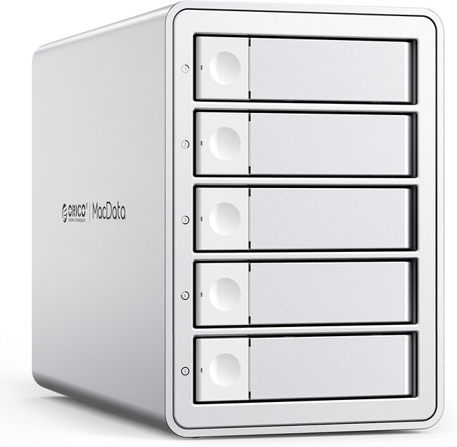 ORICO、RAID機能付きHDDケース 5台 22TB*5モデルを特別価格17,879円で販売開始