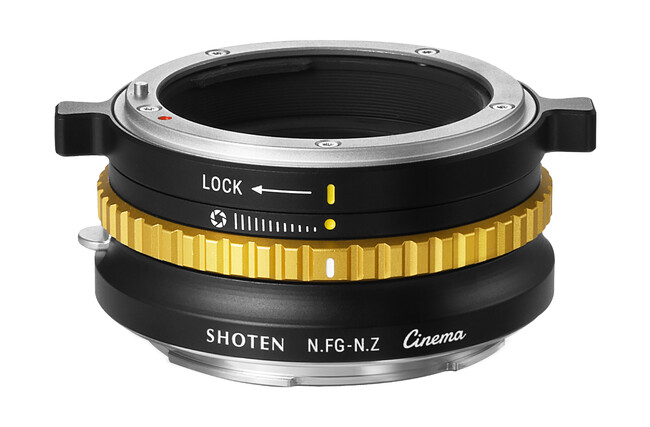 SHOTEN マウントアダプター NFG-NZ Cine（ニコンFマウント（Gタイプ対応）レンズ → ニコンZマウント変換）発売