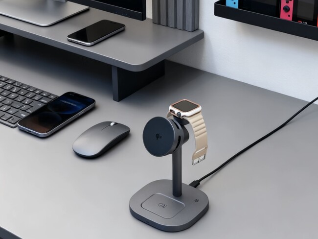 【冷却ファン搭載Qi2充電器】静音×高効率×美デザイン。RORRY、新型3in1ワイヤレス充電スタンド発売。A8限定「2点購入で10％OFF」キャンペーン開催！