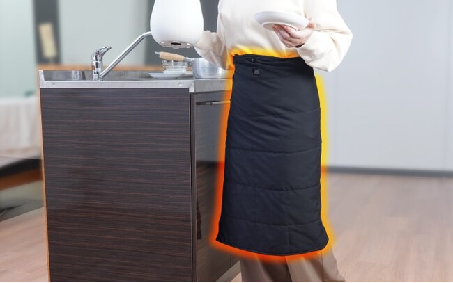 撥水加工の腰巻きこたつで家事も作業もほかほかあったか『USBヒーター内蔵腰巻ブランケット「ほかまる」』を発売