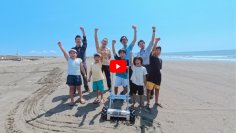 【ニュースレター】楽しく効率的に砂浜を清掃! 「海ごみ回収機」を共同開発