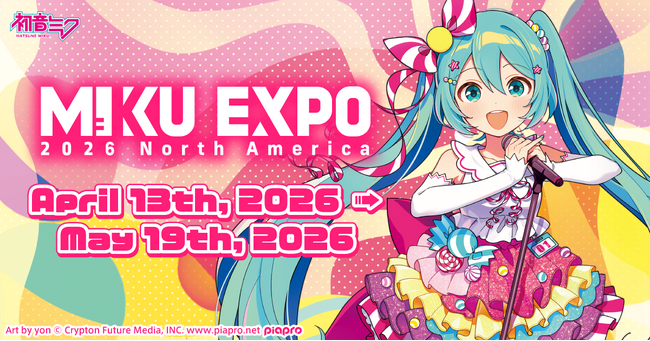 初音ミク、2年ぶりの北米ツアー開催決定! 2026年4月より北米15都市を巡演!