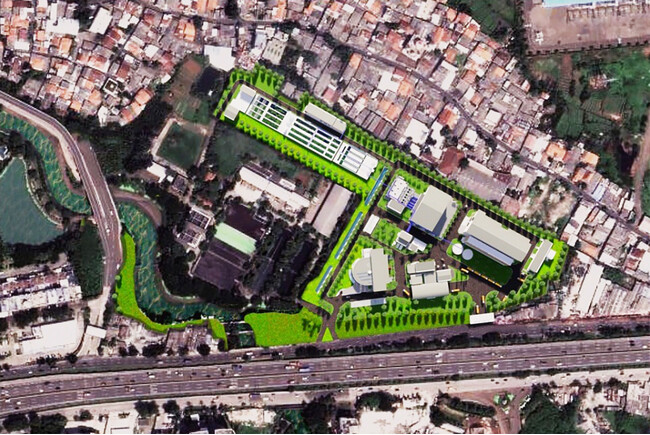 インドネシア共和国ジャカルタ特別州　大規模下水処理場建設工事第6工区を第1工区に続き受注