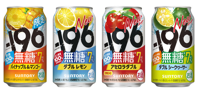 「-196(イチキューロク)無糖〈パイナップル&マンゴー〉」期間限定新発売