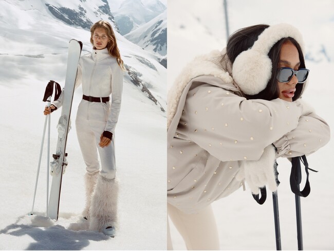 H&M Moveから、スキーとアプレスキーを彩る機能的でエレガントなスキーウェアコレクションを発表