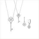 Pt950 ダイヤモンド ネックレス、ピアス