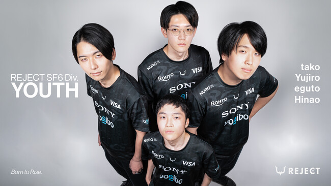 プロeスポーツチーム「REJECT」がプロジェクト「REJECT SF6 Div. YOUTH」を始動
