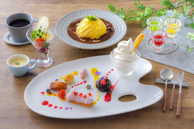 ANAクラウンプラザホテル千歳　平日限定「スイーツ＆ランチ　Palette」が装いも新たに再登場彩りデザートと選べるメインで、自分だけの“パレット”を描くランチタイムを