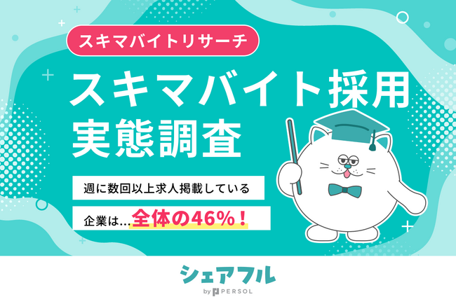 『シェアフル』スキマバイトリサーチ、企業がスキマバイト採用をする頻度やタイミングに関する実態調査を実施