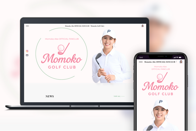 「Bitfan」にて、ゴルフタレント・モデルとして活躍中の阿部桃子のオフィシャルファンクラブをオープン！