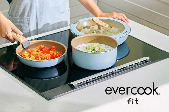 ツルすべの使い心地でリピーター多数の『evercook（エバークック）』より暮らしにフィットする着脱式フライパンが軽くなってリニューアル