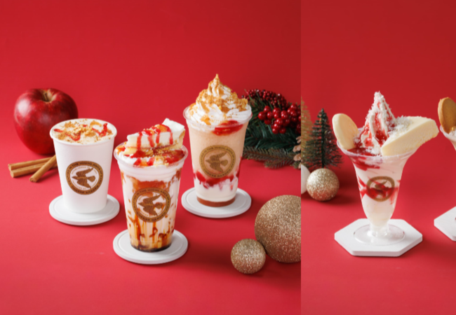 【チーズガーデン】クリスマスを彩る『Happy Melty Christmas アップルシナモン＆フランボワーズ』&『ホワイトクリスマスパフェ』発売