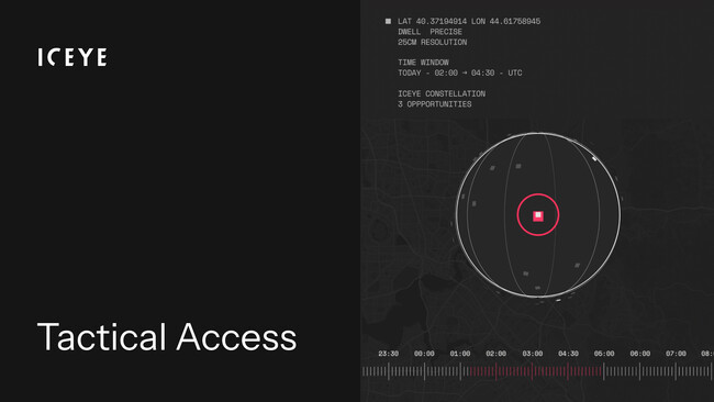 世界最大級の小型SAR衛星コンステレーションで防衛・防災を支援する「ICEYE」、時間的制約の厳しいミッションに対応するサブスクリプション型商用SAR製品「Tactical Access」の提供開始