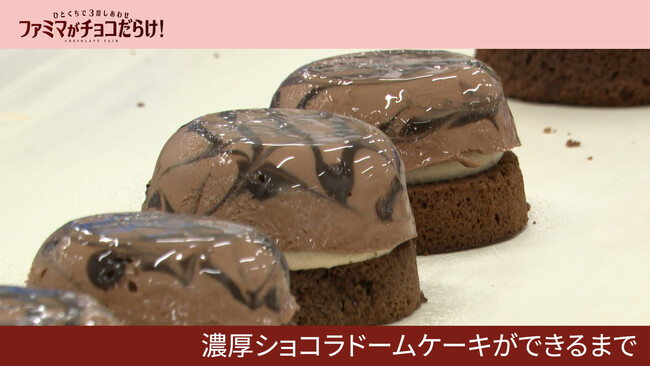 「ファミマがチョコだらけ！」人気チョコスイーツTOP3を発表　SNSで「濃厚で美味しい！」の声続出　全て手作業！？「濃厚ショコラドームケーキ」の製造工程を“チョコ”っと解禁！