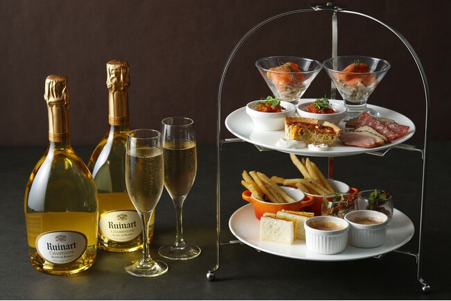 東京マリオットホテルのレストラン「Lounge & Dining G」にてルイナール ブラン・ド・ブランとオードブルを堪能できる特別プランを展開