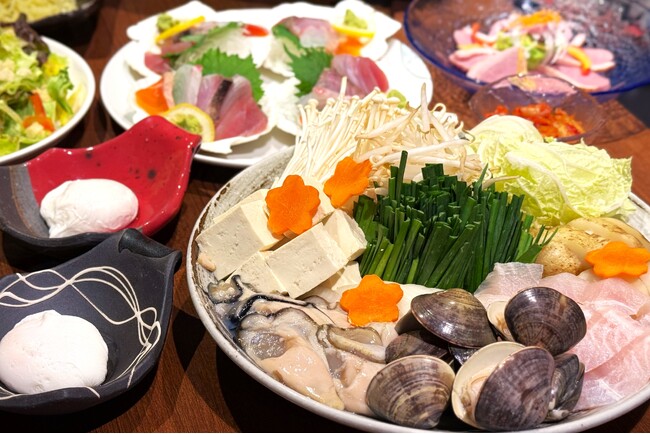 チゲ鍋にカラフル綿あめ!新発想のチゲ鍋で秋の味覚を堪能!【北海道海鮮 にほんいち 福島店】