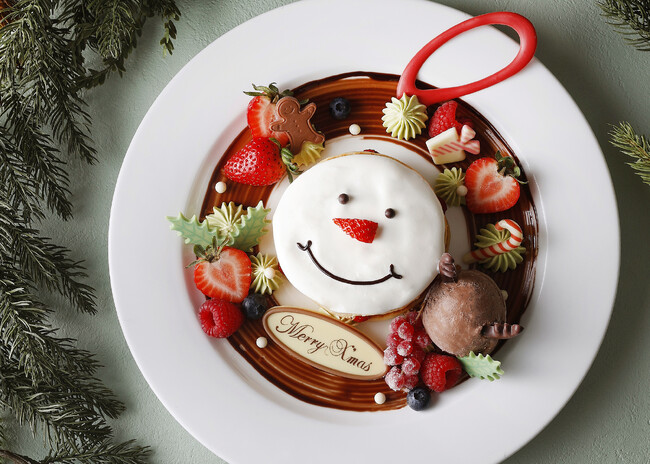 毎年クリスマスシーズンに大人気!『クリスマス スノーマンリース パンケーキ』新登場