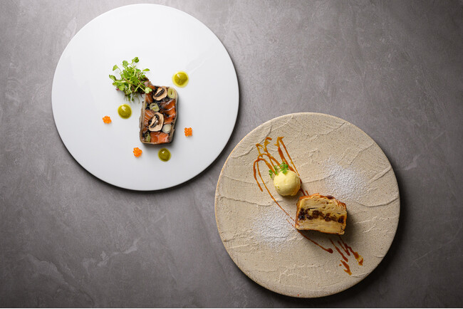 冬から春への移ろいを、海と大地の恵みが紡ぐ 五感を満たすフレンチディナー／ザ ロイヤルパークホテル アイコニック 大阪御堂筋