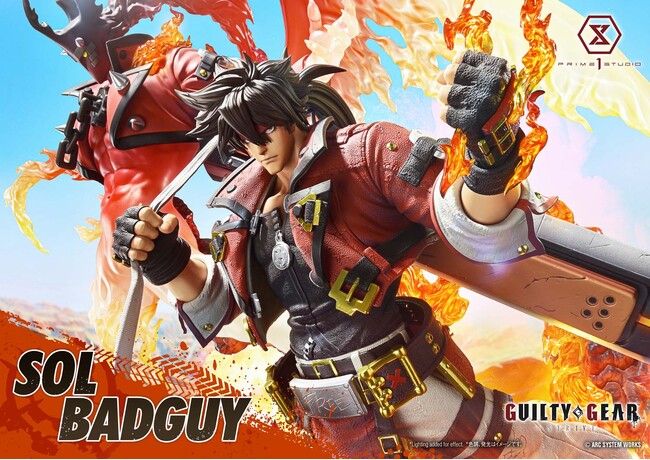 『GUILTY GEAR -STRIVE-』の「ソル＝バッドガイ」を、1/4スケールで立体化