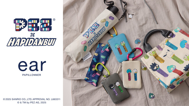 はぴだんぶい×PEZ×ear PAPILLONNERトリプルコラボアイテムのご紹介♪