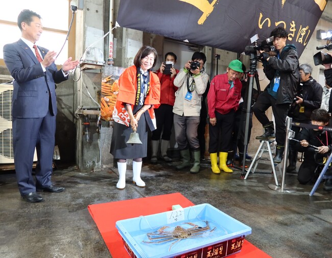 カニ水揚げ量日本一！「蟹取県」にシーズン到来　11月7日 「松葉がに」初競り式最高落札価格は100万円